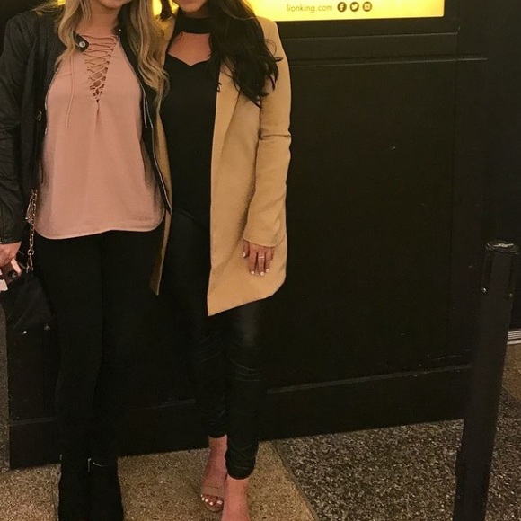 Missguided Tan Nude Blazer Coat Jacket - Picture 4 of 6